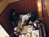 Busty Waitress Giving Full Service To A Restaurant Guest
