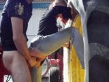 Pervert Village Girl Fucked On A Tractor In A Barn