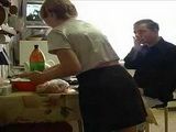 Every Morning Perverted Stepdad Loves To Spice Up Breakfast With Teen Daughters Pussy