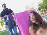 Caring Stepfather Hard Fucked His Lovely Stepdaughter In The Backyard