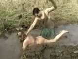 Poor Granny Was Tortured And Hard Fucked In The Mud